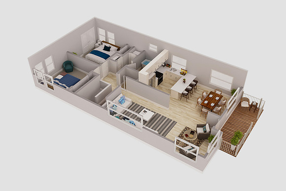 Floor Plan, Rawson ST. Oakland 1-2