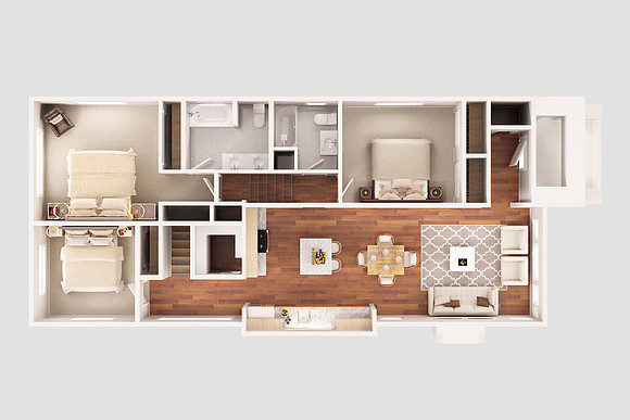 92nd Ave, Oakland, Floor Plan 1-2